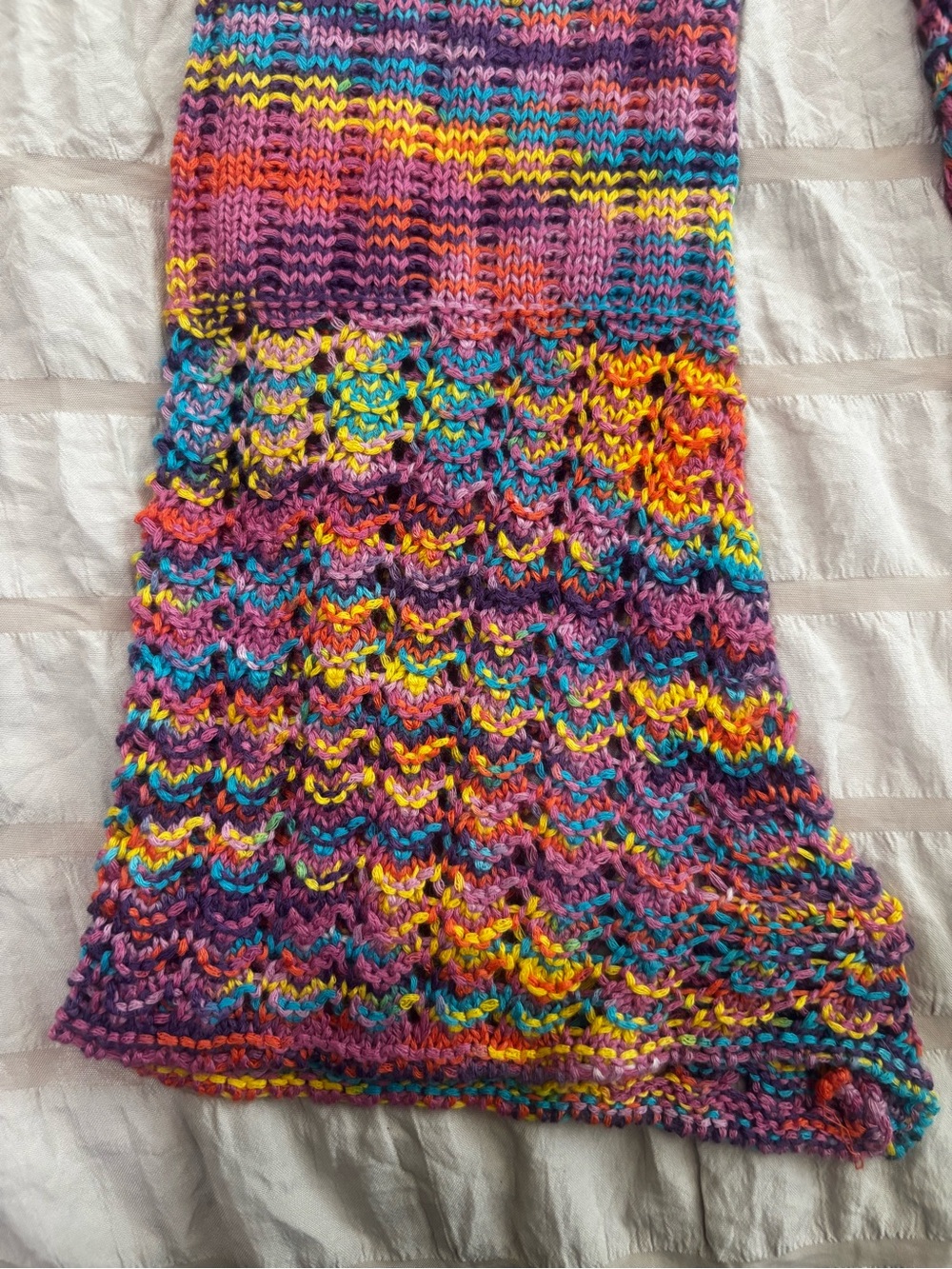 BNWT Multicolor Knit Fringe Button-Up Top - Picture 5 of 7